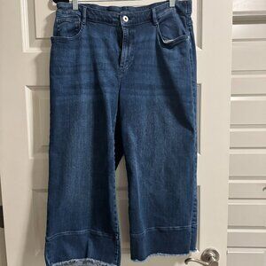 J.Jill High-Rise Full-Leg Crop Denim Jeans